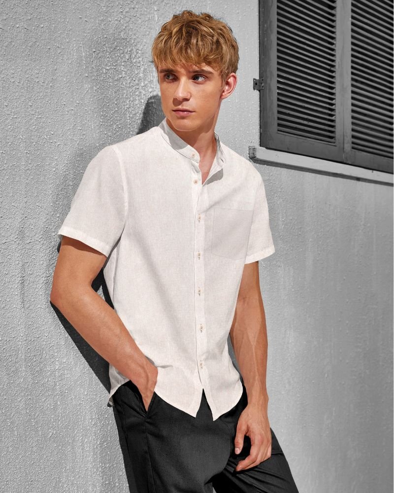Collarless Resort Shirt