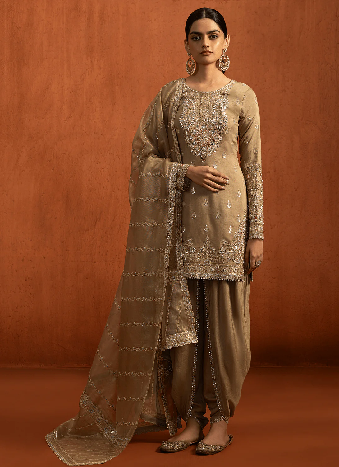 Golden Embroidered Suit