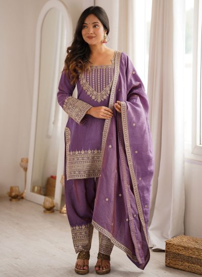 Ceremonial Purple Suit