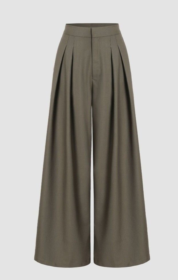 High-Rise Flared Trousers